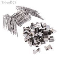 100 Pcs Stainless Steel Greenhouse Glass Pane Fixing Clips Greenhouse Glazing W Wire Clips And Z Overlap Clips