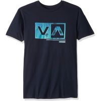 RVCA logo graphic cotton O-neck T-shirt for men