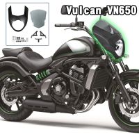 Amark ไฟหน้า Fairing Cover Cafe Racer Retro Fairing Flyscreen กระจกหน้ารถสำหรับ Kawasaki Vulcan VN650 2015 2016 2017 2018 2019 2020 2021 2022