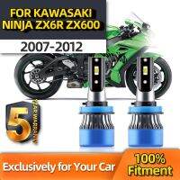 มอเตอร์ไซค์70W 20000LM 6500K ไฟหน้ารถมอเตอร์ไซค์แบบ LED สูงต่ำ All-In-One H11สำหรับ Kawasaki Ninja ZX6R ZX600ปี2007 2008 2009 2010-2012