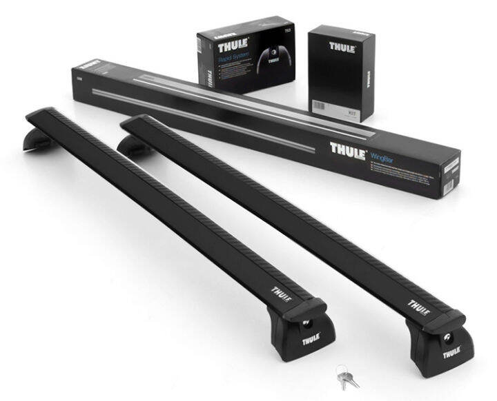 thule-bar-roof-rack-for-flush-rail-แร็คหลังคาตรงรุ่น-สีดำ-สอบถามรุ่นก่อนสั่ง