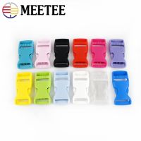 【CW】 Meetee 10pcs 15-38mm Plastic Release Color Safety Collar Clasp for Outdoor Luggage Accessories