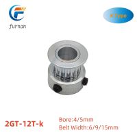 ✑﹊ 1pc 12T 2GT Timing Pulley Bore 4 5mm for Width 6mm 10mm 15mm GT2 Synchronous Belt 3D Printer CNC Parts 12 Teeth K Type Pitch 2mm