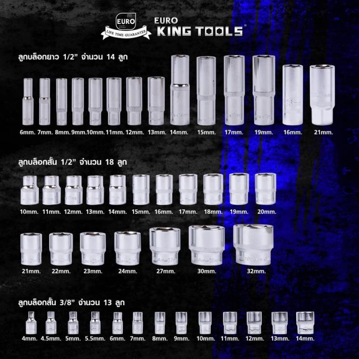 euro-king-tools-94-ชิ้น-ชุดประแจบล็อก-ชุดบล็อก-ขนาด-1-4-และ-1-2-แท้-100