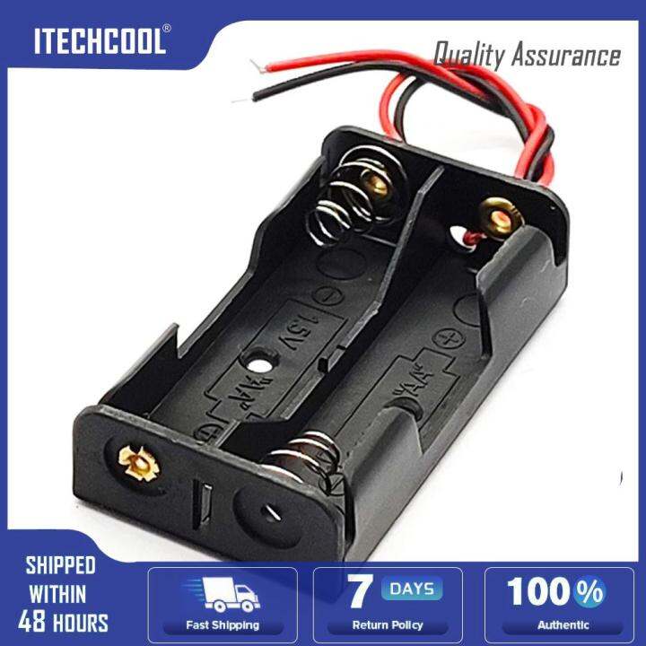 【Original】1 2 3 4 Slot DIY Batteries Clip Holder Container Plastic