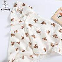 [HOT 2023] Kangobaby 100% ผ้าฝ้าย70*140ซม.Muslin ผ้าเช็ดตัวเด็กแฟชั่นพิมพ์การ์ตูน Bath ผ้าขนหนูห่อตัวเด็กพร้อมฮู้ด