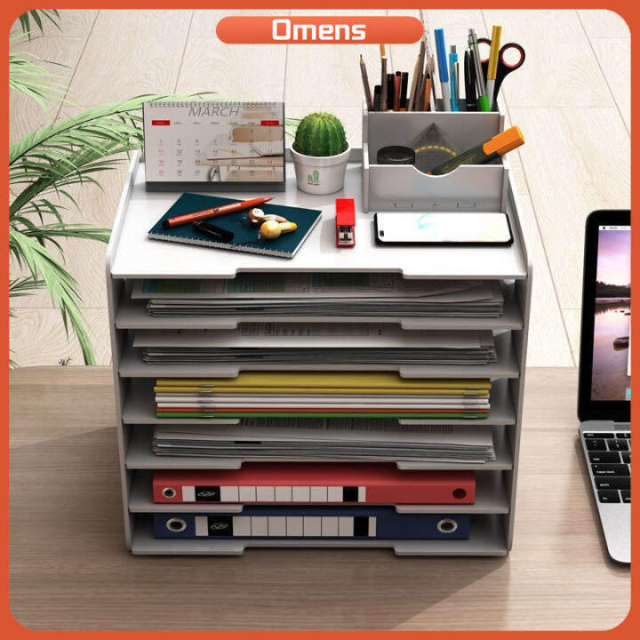File rack five-layer data office supplies storage rack Category desktop ...