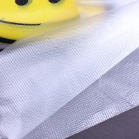 50pcs cute smiley thank you shopping bag cartoon smiley transparent plastic bag handle packaging shopping retail food