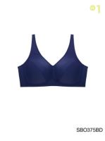 Sabina เสื้อชั้นใน Invisible Wire (ไม่มีโครง) รุ่น Function Bra รหัส SBO375 สีน้ำเงินเข้ม