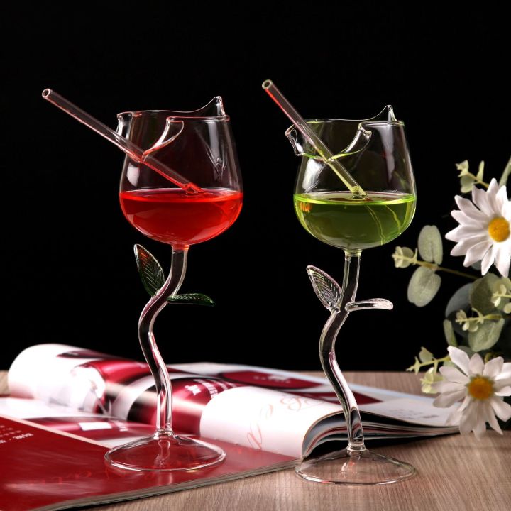 ผลิตภัณฑ์แก้ว-แก้วไวน์รูปกุหลาบ-ไวน์แดง-เครื่องดื่มแชมเปญและแก้วอื่นๆ-linguaimy