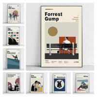 Forrest Gump Nordic โปสเตอร์ภาพยนตร์รายละเอียดฟิล์มเรโทรของตกแต่งบ้านศิลปะบนผนังเพื่อนโปสเตอร์ผ้าใบสำหรับตกแต่งห้องน่ารัก