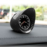 Podofo Car Interior Dashboard Ornament Clock SUV Carbon Fiber Luminous Electronic Quartz Watch Car Decor Accessories Bumper Stickers  Decals  Magnets