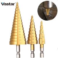 4-12 4-20 4-32 mm HSS Titanium Coated Step Drill Bit Drilling Power Tools for Metal High Speed Steel Wood Hole Cutter Cone Drill Drills Drivers