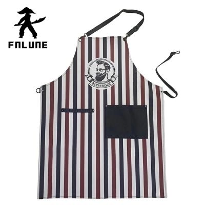 FnLune Leather Material Hairdressing Shawl Salon Barber Apron Waterproof Dye Hair Hairdresser Cape Hair Salon Cape Barber