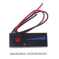 【❂Hot On Sale❂】 SDFW3242 เครื่องทดสอบตัวชี้วัดระดับตะกั่วกรด12V 1/2/3/4S 18650 Lipo ลิเธียม3.7V จอแสดงผล Lcd แรงดันไฟฟ้าของตัวเก็บประจุ