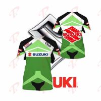 （Hot selling adult and child sizes in 2023）3D Full Body Print Suzuki Racing NTH-HLT Shirt Ver 2 (Green and Blue) New（Contact Laitu Customization）