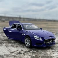 1:32 Maserati Quattroporte โมเดลรถโลหะผสม Diecasts ของเล่นโลหะโมเดลรถยนต์จำลองแสงไฟเสียงสะสมของขวัญสำหรับเด็ก