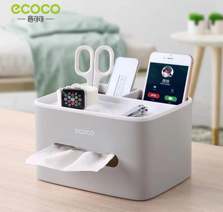 ecoco-กล่องไม้เนื้อแข็งฝาปิดกล่องทิชชูห้องรับแขกห้องเก็บทิชชู่-รุ่น-e1602