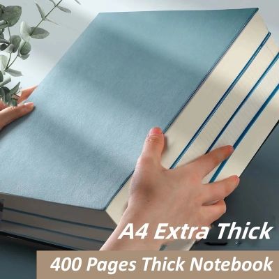 A4 Super Thick Notebook Grid Horizontal Line Notepad 400pages Ruled Notebook Daily Life Records Drawing Business Office Supplies