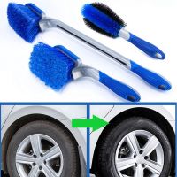 Multifunctional Car Tyre Cleaning Brush Long Handle Tire Wheel Washing Brushes Vehicle Wheel Surface Rim Hub Cleaner Scrub Tool