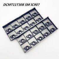 Yingke 10ชิ้น T308 Dcmt11 Sm Ic908ความแม่นยำสูงเครื่องมือกลึงโลหะทรงกระบอกเครื่องมือบด Dcmt11 T308เครื่องมือเครื่อง Cnc เครื่องมือคาร์ไบด์