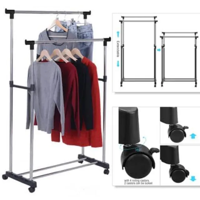 Double pole clothes rack | Lazada PH