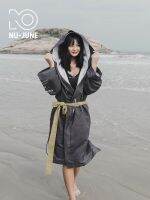 [COD] JuneX offshore garment hooded cloak towel swimming warm bathrobe robe bibulous quick drying men and women