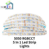 ไฟเส้น Led 5M 5050 Rgbcj 5 In 1แถบไฟ12V/24V RGB WW CW แถบไฟ Led RGBW 6pin 60Leds/M ไฟสาย IP30/67