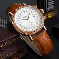 New Top Brand Classic Watch Men Luxury YAZOLE Leather Strap Watch Fashion Casual Mens Watch Calendar relogio masculino hombre