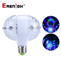 【❉HOT SALE❉】 gewanfu1881881 ไฟประหยัดพลังงานหมุนอัตโนมัติ E27 Rgb 85-265V สำหรับตกแต่งงานปาร์ตี้เวทีแสงดิสโก้หลอดไฟ Led