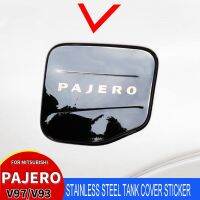 For Mitsubishi Pajero V97 V93 Car Styling Stainless Steel Tank Cover Cticker Personalized Decoration Car Accessories