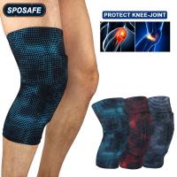 【cw】 1Piece Knee Support Brace Honeycomb Knee Pad Leg Compression Sleeve with Protective EVA Sponge Cycling Running Basketball Soccer