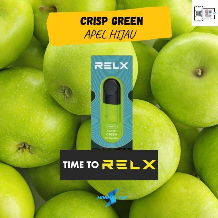 Relx Infinity Essential Pod Crisp Apple / Crisp Green Lazada PH