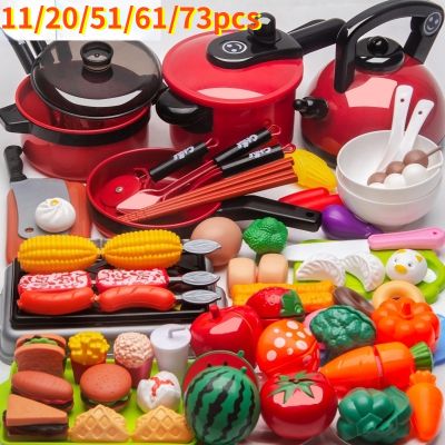 【select_sea】COD พร้อมส่ง 11/20/51/61/73pcs ชุดของเล่น ของเล่นทำอาหาร ของเล่นในครัว เด็กแกล้งเล่น