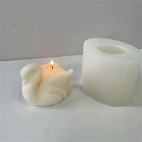 3D Candle Mold Swan-shaped Candle Mold Aroma Candle Silicone Mold DIY Soap Mold Plaster Mold Ice Cube Mold Baking Mold Birthday Party Gift Wedding Gift 3D Candle Mold Silicone Candle Mold