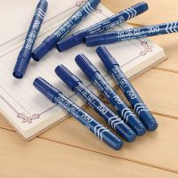 【✴COD✴】 zangduan414043703 ปากกามาร์กเกอร์สีน้ำมันสีฟ้าดำกันน้ำปากกามาร์กเกอร์ปากกาเพอร์มาเน้น Sharpie สำหรับผ้าอุปกรณ์การเรียนเครื่องเขียนซีดี1ชิ้น