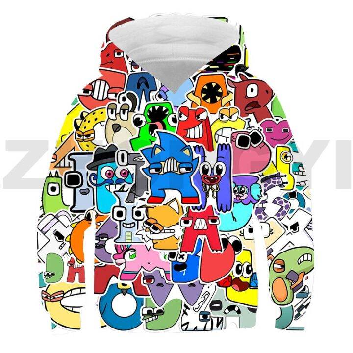 เด็กตัวอักษรตำนาน3dพิมพ์hoodieการ์ตูนpulloversเด็กtracksuit-harajuku-sweatshirtสาวอะนิเมะเสื้อผ้าแขนยาว