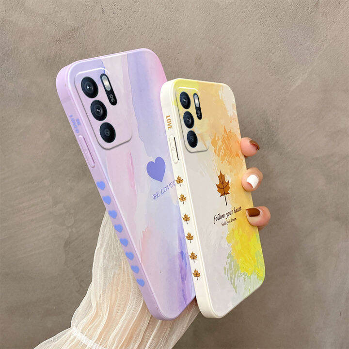 oppo-reno-6กรณีซิลิโคน-tpu-เคสโทรศัพท์ฝาหลัง-oppo-reno-6ปลอกอ่อนทาสี