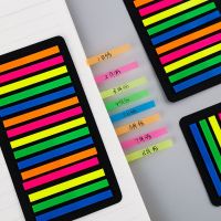160/300Pcs Color Stickers Transparent Fluorescent Tabs Flags Note Stationery Children Gifts School Office Supplies
