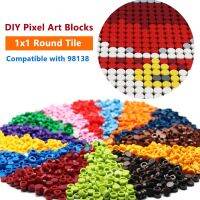 900Pcs DIY ศิลปะพิกเซลอิฐ1X1รอบกระเบื้อง Building Blocks ใช้งานร่วมกับ98138จำนวนมากรูปประกอบของเล่นเด็ก