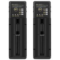 2X 18650 Battery Charger 26650 USB Smart Nickel Hydrogen Aa Aaa 21700 Single Slot Lithium Battery Charger