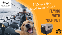 กล่องใส่สุนัขและแมว สำหรับใส่สัตว์เลี้ยง Petmate Ultra Vari Kennel 36"  IATA Approved