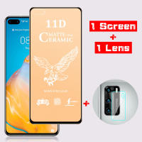 2-In-1 Soft Ceramic Matte Full Tempered Glass + Camera Lens Glass For Huawei Mate 20 P20 P30 Lite Nova 3i 5T 7i Y7P Honor 8X Y7a Y9 Y7 Pro Prime 2019 Y5P Y6P Y6s Y9s Screen Protector Film