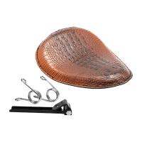 Homyl Motorcycle Saddle Retro Brown Premium แทนที่ Fit For Harley