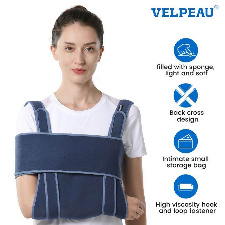 VELPEAU Arm Shoulder Sling Medical Elbow Support Arm Immobilizer for