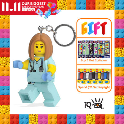 IQ LEGO® Iconic LED luminous Key Chain Pendant Toy (Nurse)