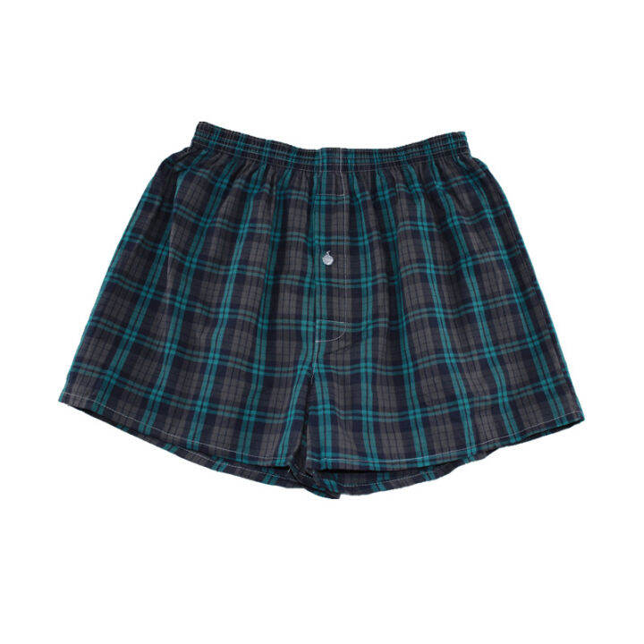 m-xxxxl-mens-underwear-boxers-loose-shorts-classic-plaid-men-boxer-shorts-mix-colors-trunks-cotton-cuecas-underwear-4pcs