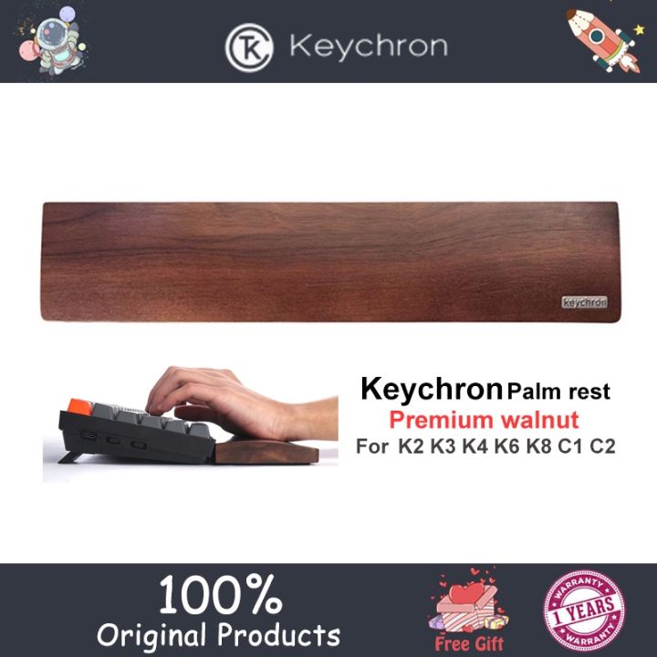 keychron-ที่พักข้อมือไม้วอลนัท-สําหรับ-k2-k4-k6-k8-k10-q1-q2