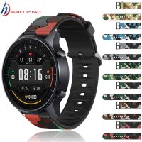 Strap For Xiaomi Smart Watch Color Silicone Camouflage Wrist Bracelet 22mm Watch band Mi Watch Color Watchband Amazfit Stratos 3 Smartwatches