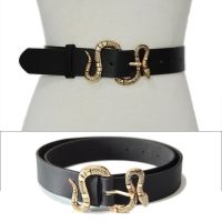 【CW】 Adult Snake Shape Buckle Waist Straps Waist Belt All match for Jeans Skirt